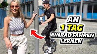 An 1 Tag EINRAD Fahren LERNEN  mit JANA RIVA