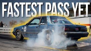 Turbo LS Foxbody FIRST Passes Of The Season - Our Track Is OPEN