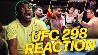 UFC 298 Fight Reactions