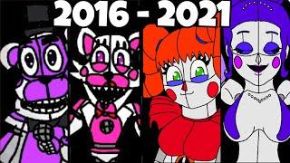 Comparison of All Alone Animations 2016 - 2021