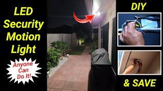 How To EASILY Install Outdoor Soffit LED Motion Security Lights  DIY