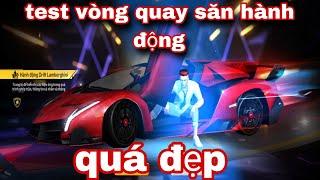 Free fire test vòng quay bay màu săn hành động Drift lamborghini