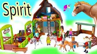 NEW Horse Barn +  Horses Sets  Spirit Riding Free Playmobil Sets - Video