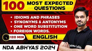 NDA English Idioms & Phrases Synonyms Antonyms One Word Substitution & Foreign Words