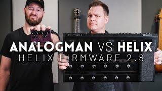 Line 6 Helix vs Analogman King of Tone - Can you tell the difference?  Helix firmware 2.8