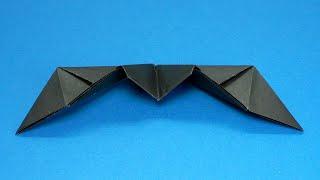 How to make a paper Bat for Halloween  Origami Tutorial