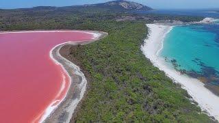 Pink Lake Hillier Middle Island with Esperance Island Cruises