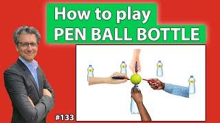 How to play the Team Building Game Pen Ball Bottle? *133