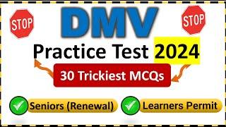 DMV Practice Test 2024 - 30 Trickiest MCQ Questions Answers