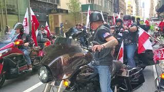 THE BIKERS OF THE POLSKA - AMERICAN DAY PARADE 1of4 2021 MANHATTAN NEW YORK CITY USA