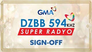 DZBB 594kHz Station Notice - Sign-Off 07-JULY-2024