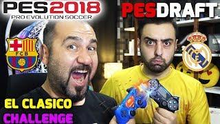 EL CLASICO REAL MADRID-BARCELONA KARMASI CHALLENGE  PES 2018 PESDRAFT