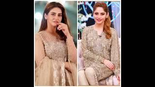 Choose Neelam Muneer Vs Hiba Bukhari same colour dress ️️