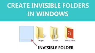 How to get an invisible folder on Windows for free