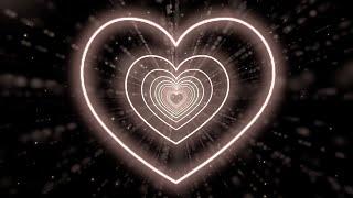 Heart TunnelBrown Heart Background Video Effects HD  Animated Background  4 Hours