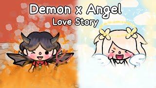 How We Met Our Love StoryDemon X Angel Love Story Toca Life World 