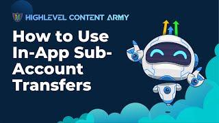 How to Use In-App Sub-Account Transfers