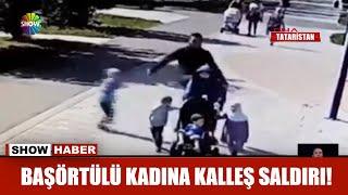 Başörtülü kadına kalleş saldırı