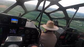 B-29 Superfortress - FiFi - Landing at Airventure 2024  - Cockpit View