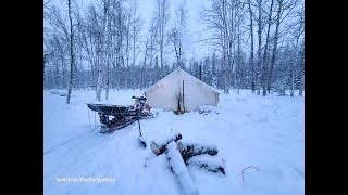 e1  Our Journey #Winter Walltent #Camping #Alaska #family #travel #survival #vlog #animals #food