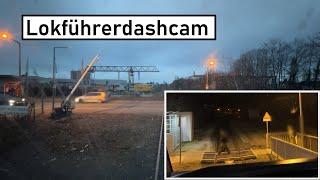 Dashcam Lokführer #9  Füße im Gleisbett und schließende Schranke ignorieren