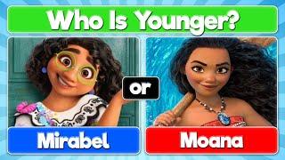 Guess Whos Younger  Disney Quiz