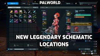 Palworld New Legendary Schematics  Where to Find The New Legendaries  Sakurajima Update