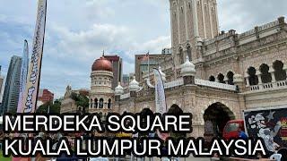 4K Walking around Merdeka square Kuala Lumpur Malaysia in Oct 2022