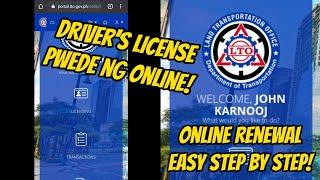 ONLINE DRIVERS LICENSE RENEWAL  LTO PORTAL TUTORIAL new normal 2020