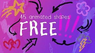 45 FREE Hand-drawn Animated Shapes  Digital Assets Download   PremiumBeat.com