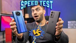 POCO X3 Pro vs OnePlus 9 Pro Speed Test Comparison - SD 860 SHOCCKKED me