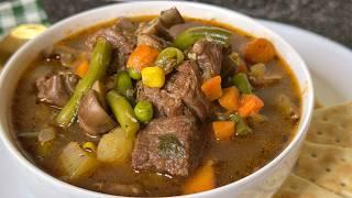 Family Favorite️ Easy BEEF and VEGETABLE SOUP