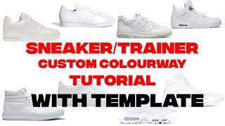 Adobe Photoshop SNEAKERTRAINER Custom Colourway Tutorial from Scratch