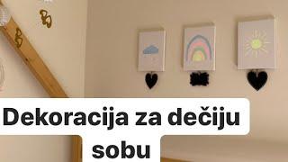 Napravi sam slike za deciju sobu  DIY unisex toddler room wall decor