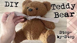 Teddy Bear DIY Step-by-Step Tutorial  How to make a plush teddy toy  Handmade  Sewing