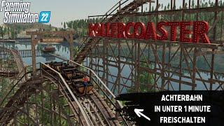 LS22 - Wie DU in unter 1 Minute die Achterbahn auf der Silverrun Forest freischaltest #tutorial