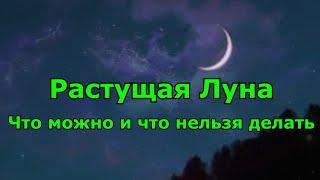 Растущая Луна. Что можно и что нельзя делать.