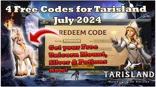 Tarisland Free Codes July 2024 Free Mount Title Potion & Silver