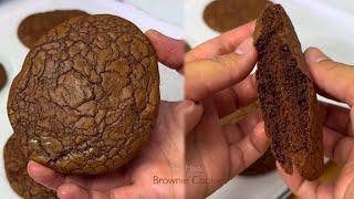 BROWNIE COOKIES  Soft and Chewy Brownie & Cookie in one Recipe