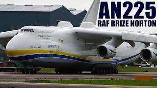 Incredible Worlds Biggest Plane Antonov 225 Powerful Takeoff  RAF Brize Norton UK With ATC