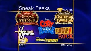 Uptadet Sneak Peeks Menu Disney 2008