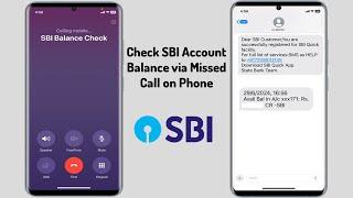 How to Check SBI Account Balance via Missed Call on Phone