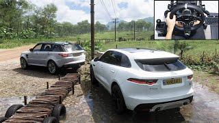 Jaguar F-Pace & Land Rover Range Rover - Forza Horizon 5 Online  Moza R5 gameplay