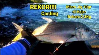 Camping & mancing Casting di pulau Mohinggito kab. Gorontalo Utara Bayak ikan monster.