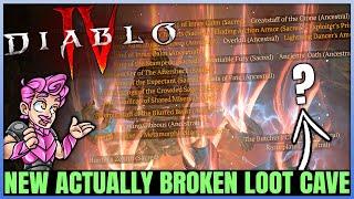 Diablo 4 - Get 45 Legendaries & 22 MILLION XP in 1 Hour - New BROKEN OP Loot Cave Guide - Do It NOW