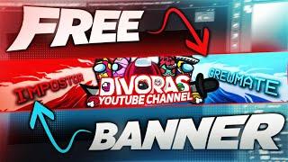 How To Get FREE YouTube GAMING BANNER 2024 ONE CLICK