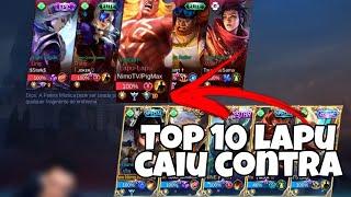 TOP 10 LAPU LAPU CAIU CONTRA - MOBILE LEGENDS