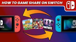 How to Game Share Between Two Nintendo Switch Consoles EASY 2022  SCG