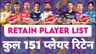 IPL 2023 - Final Retention & Retain List Of 151 Players  Cricket Fatafat  MY Cricket Production