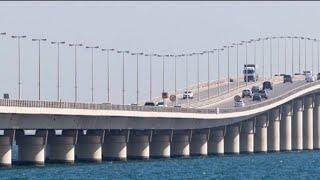 Saudi Arabia Dammam to Bahrain. King Fahd Causeway. Road experience. Bahrain bridge